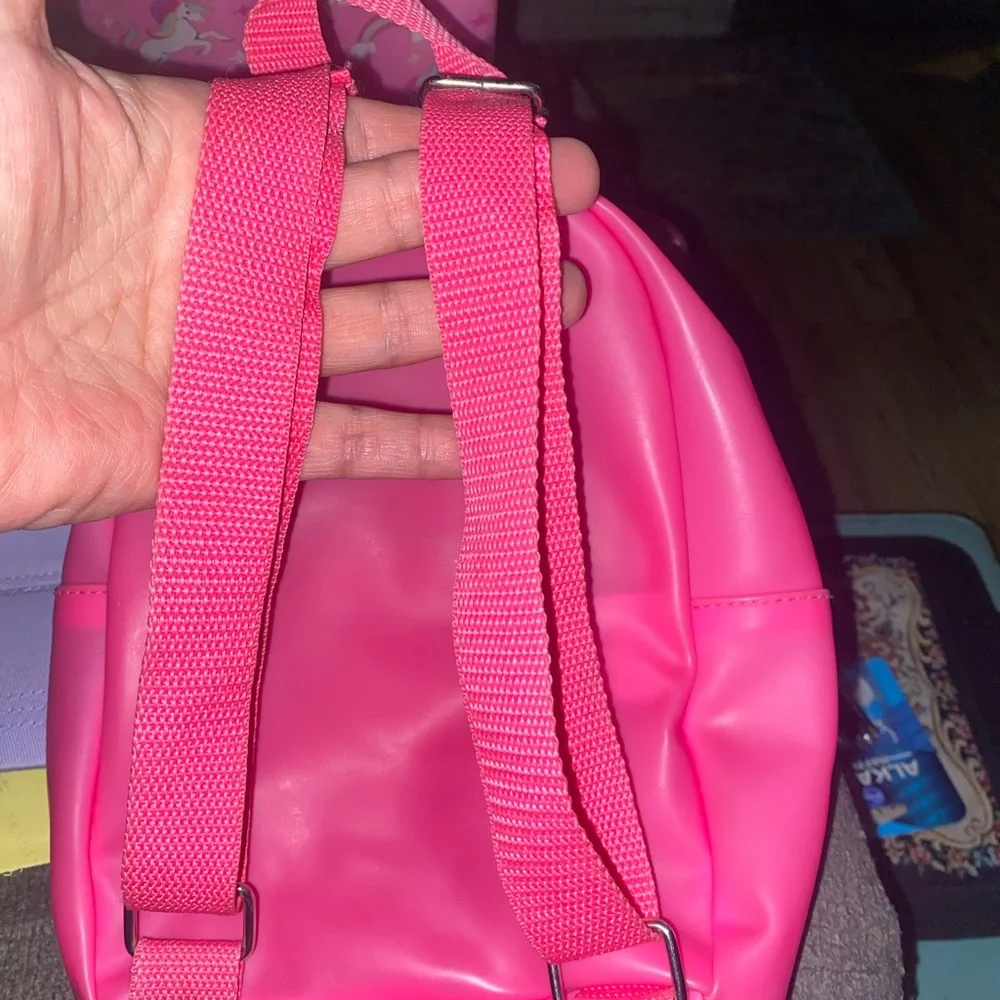 Unicorn rain boots, mini backpack and child cap